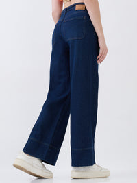 Women Bella-Wide Jeans Wide Leg Dark Blue High Rise