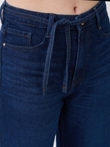 Women Bella-Wide Jeans Wide Leg Dark Blue High Rise