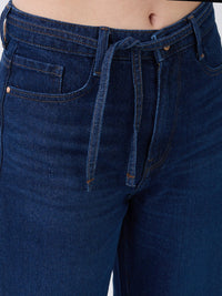 Women Bella-Wide Jeans Wide Leg Dark Blue High Rise