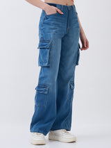 Women Bella Jeans Blue Straight Fit Mid High Rise
