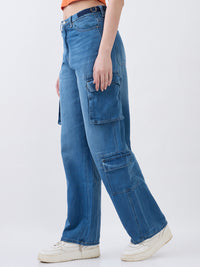 Women Bella Jeans Blue Straight Fit Mid High Rise