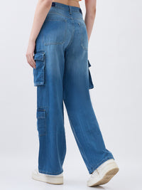 Women Bella Jeans Blue Straight Fit Mid High Rise