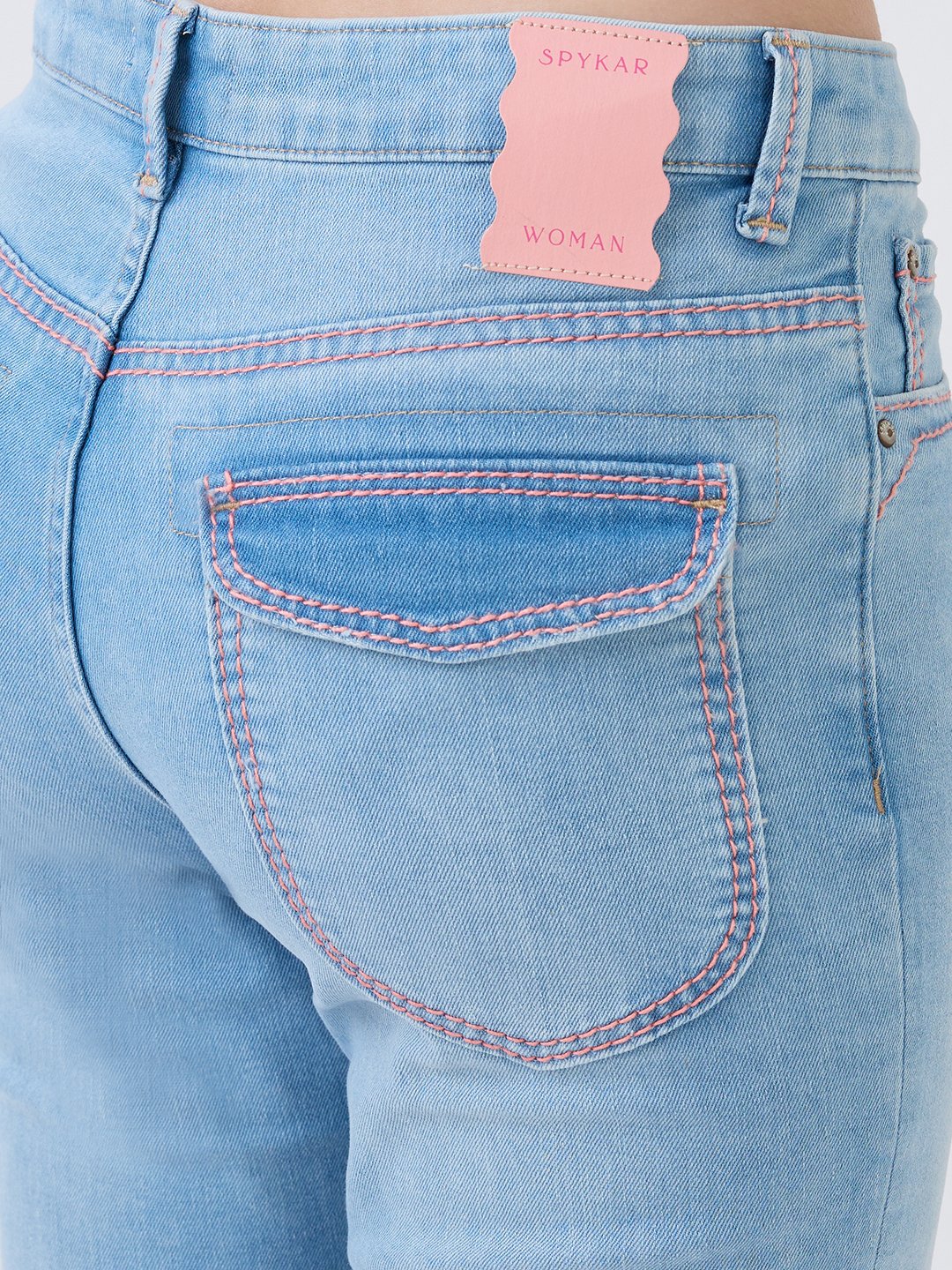 Women Elissa Jeans Boot Cut Fit Light Blue High Rise