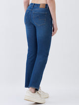 Women Emma Jeans Slim Fit Mid Blue Mid Rise