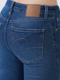 Women Emma Jeans Slim Fit Mid Blue Mid Rise