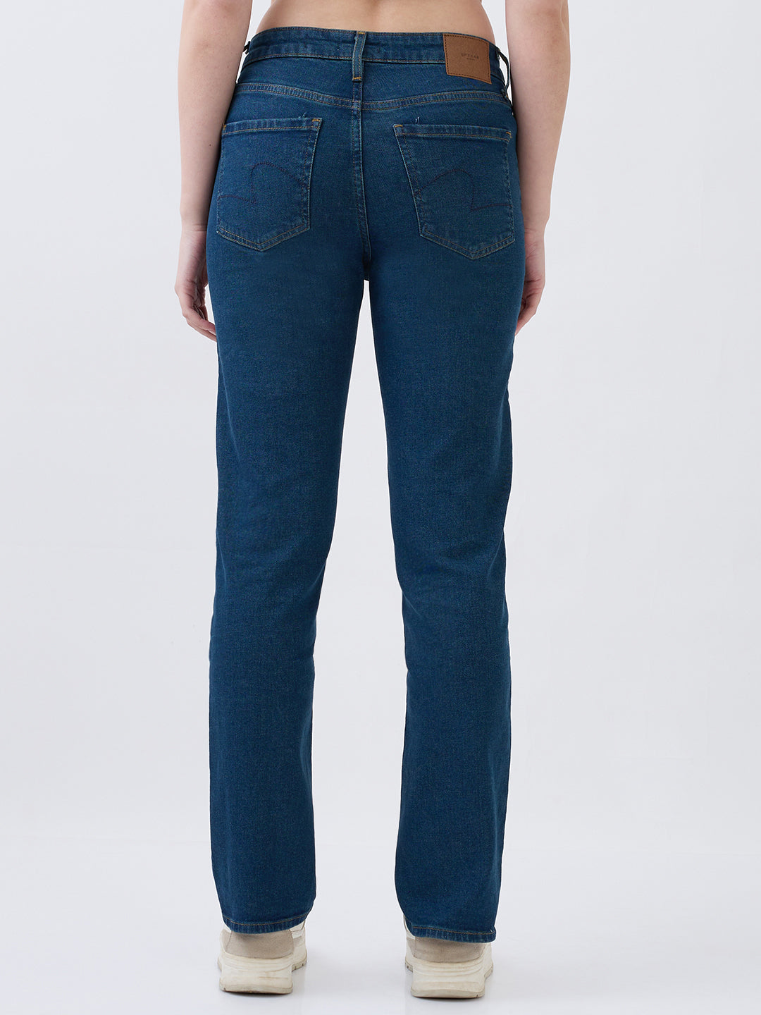 Women Emma Jeans Slim Fit Vintage Blue Mid Rise