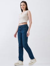 Women Emma Jeans Slim Fit Vintage Blue Mid Rise