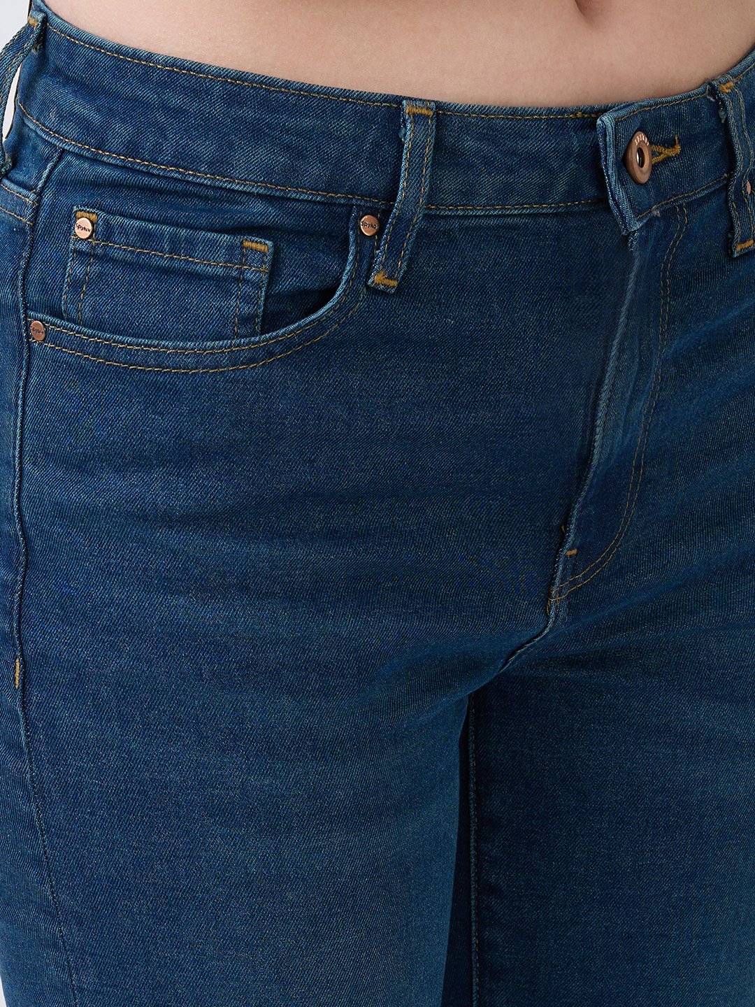 Women Emma Jeans Slim Fit Vintage Blue Mid Rise