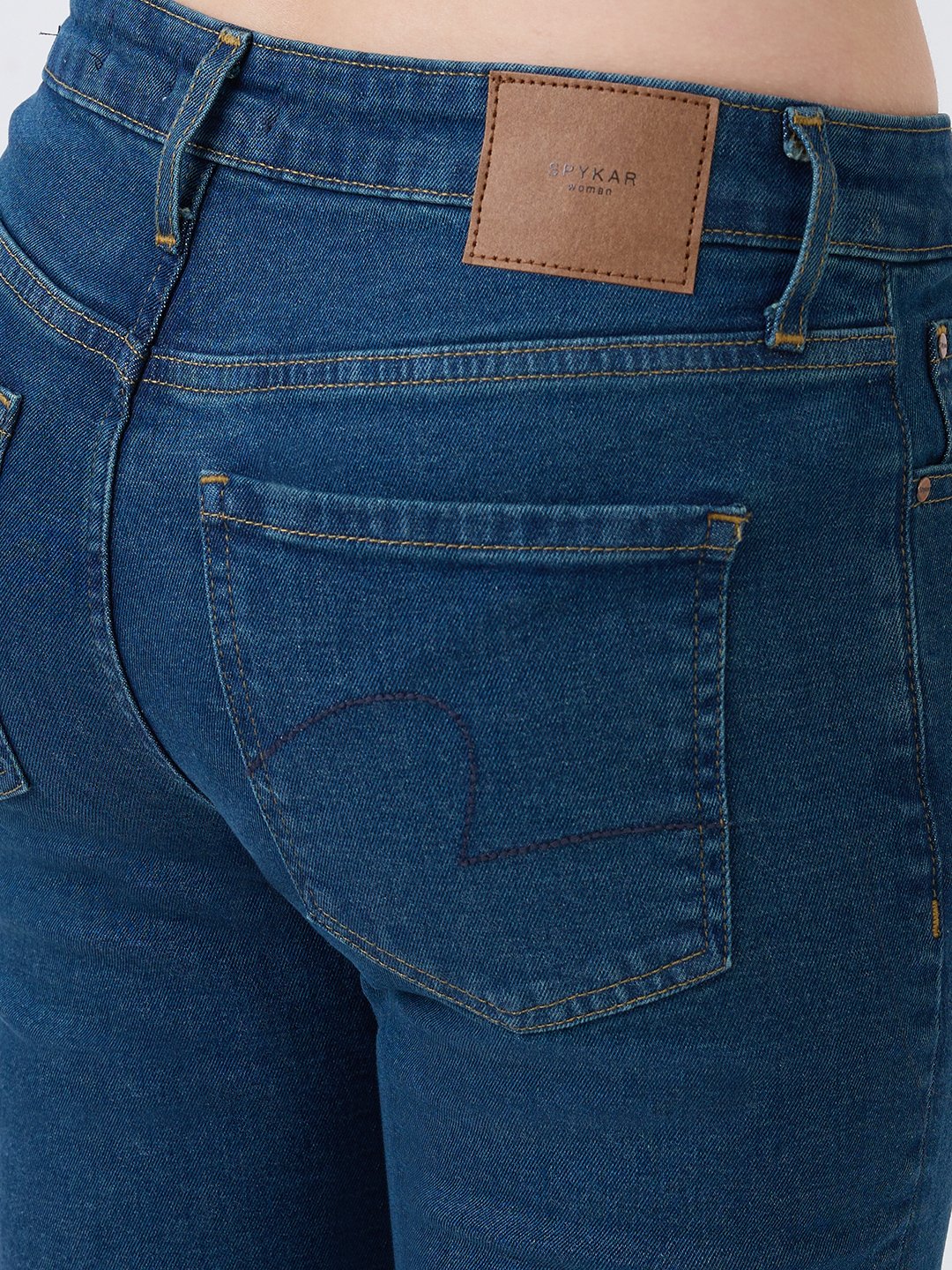 Women Emma Jeans Slim Fit Vintage Blue Mid Rise