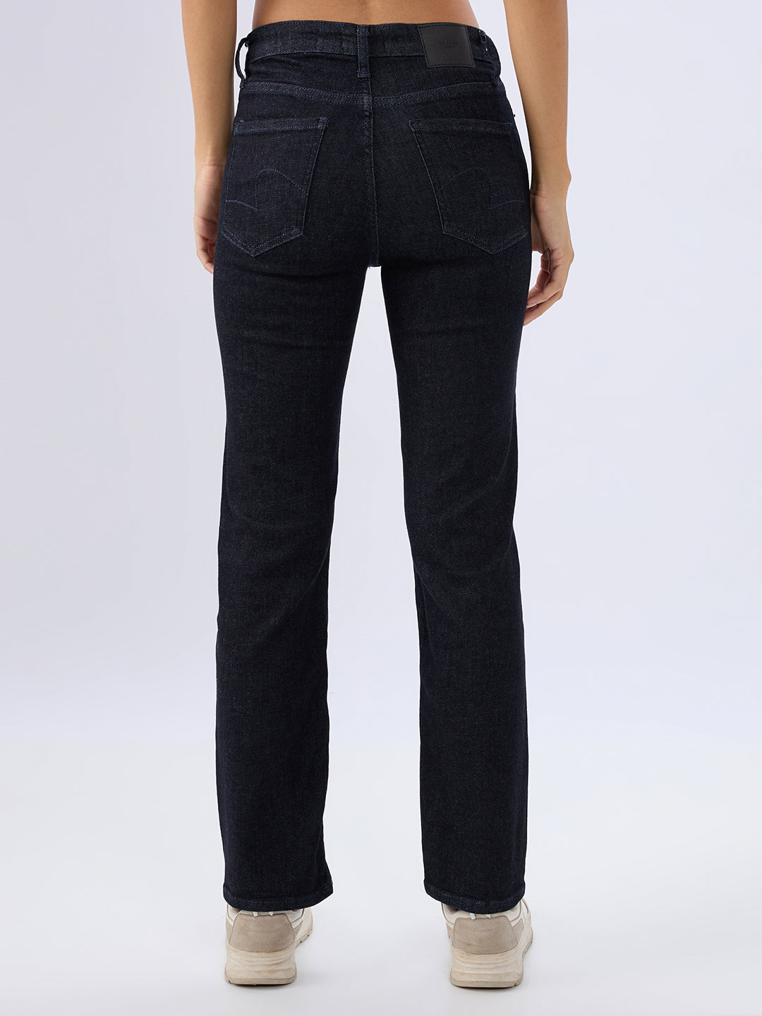 Spykar Raw Blue Slim Fit Mid Rise Jeans For Women
