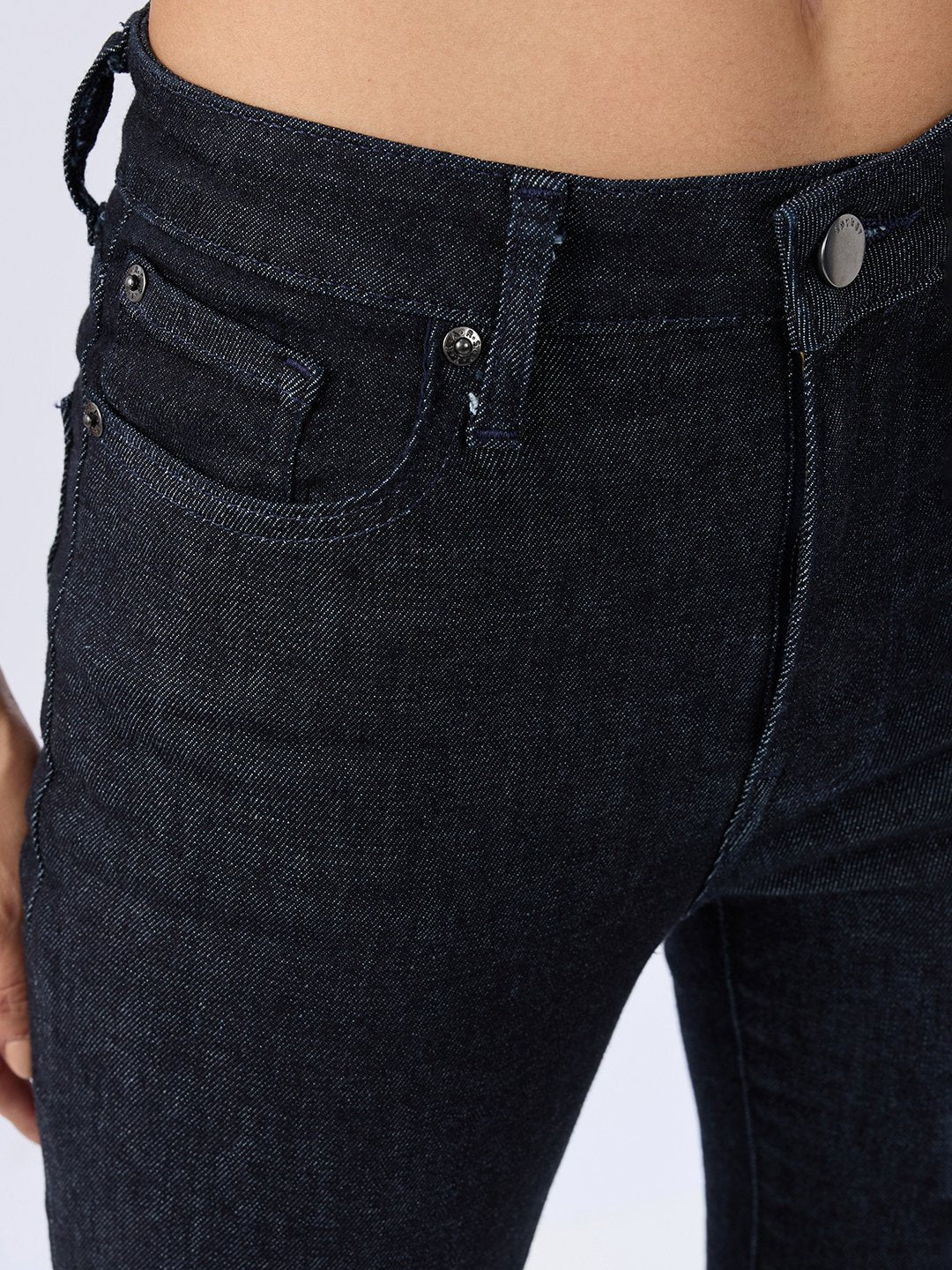 Spykar Raw Blue Slim Fit Mid Rise Jeans For Women