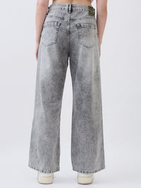 Women Bella-Wide Jeans Wide Leg Grey High Rise
