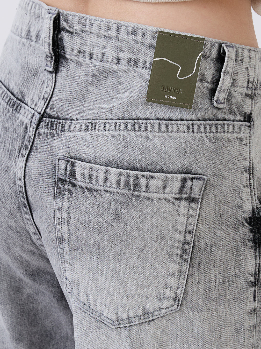 Women Bella-Wide Jeans Wide Leg Grey High Rise