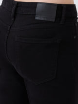Women Flare Fit Jeans Flare Leg Black High Rise
