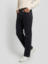 Men Ikemen Jeans Loose Fit Black Low Rise