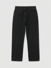 Men Ikemen Jeans Loose Fit Black Low Rise