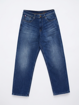 Men Ikemen Jeans Loose Fit Dark Blue Low Rise