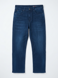 Men Ikemen Jeans Loose Fit Dark Blue Low Rise