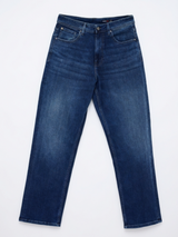 Men Ikemen Jeans Loose Fit Dark Blue Low Rise