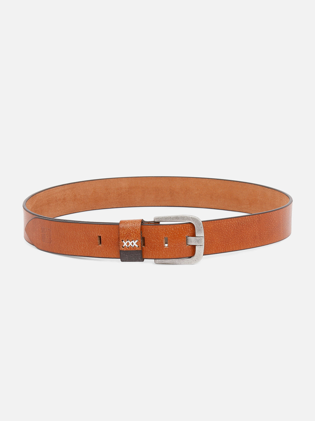 Spykar Men Tan Leather Belt