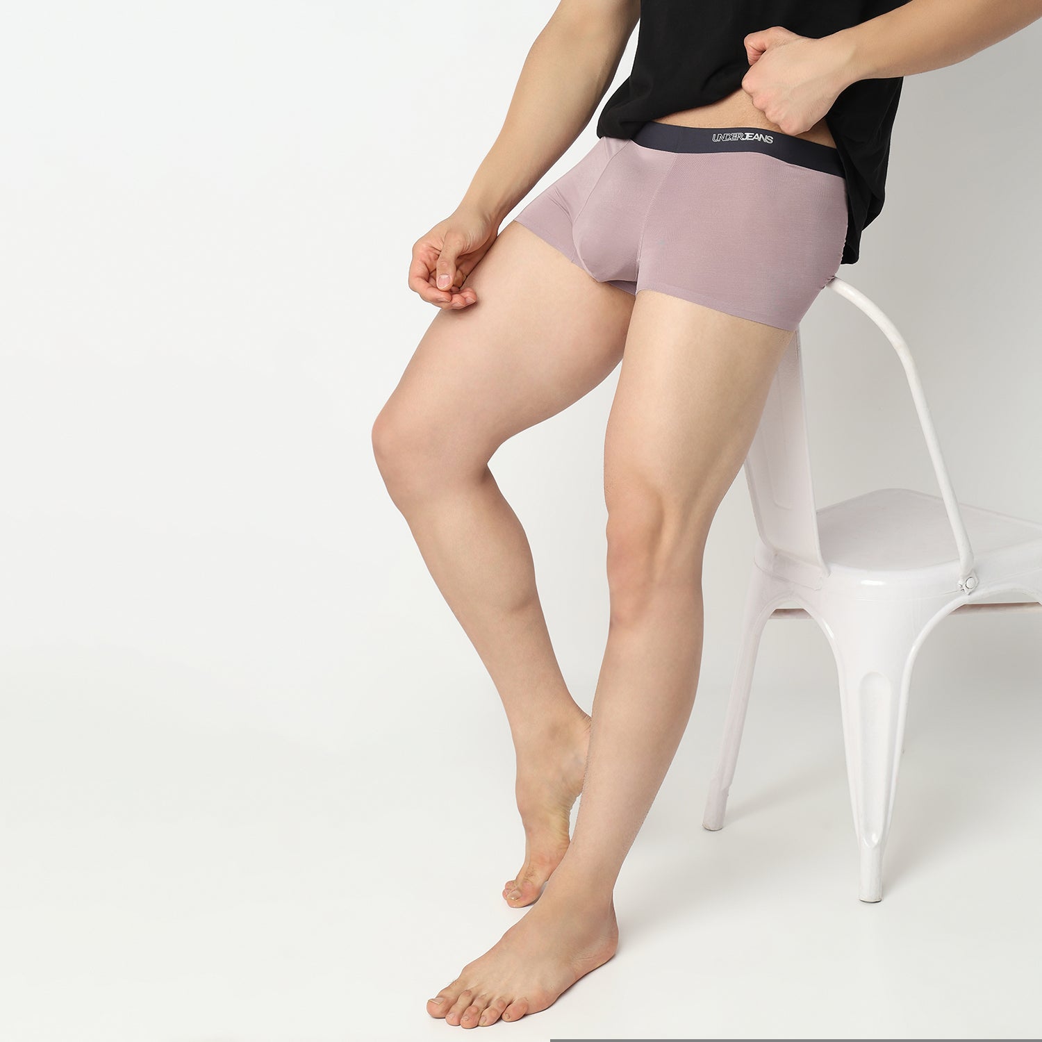 Underjeans Mauve Regular Fit Ultrasoft Trunk