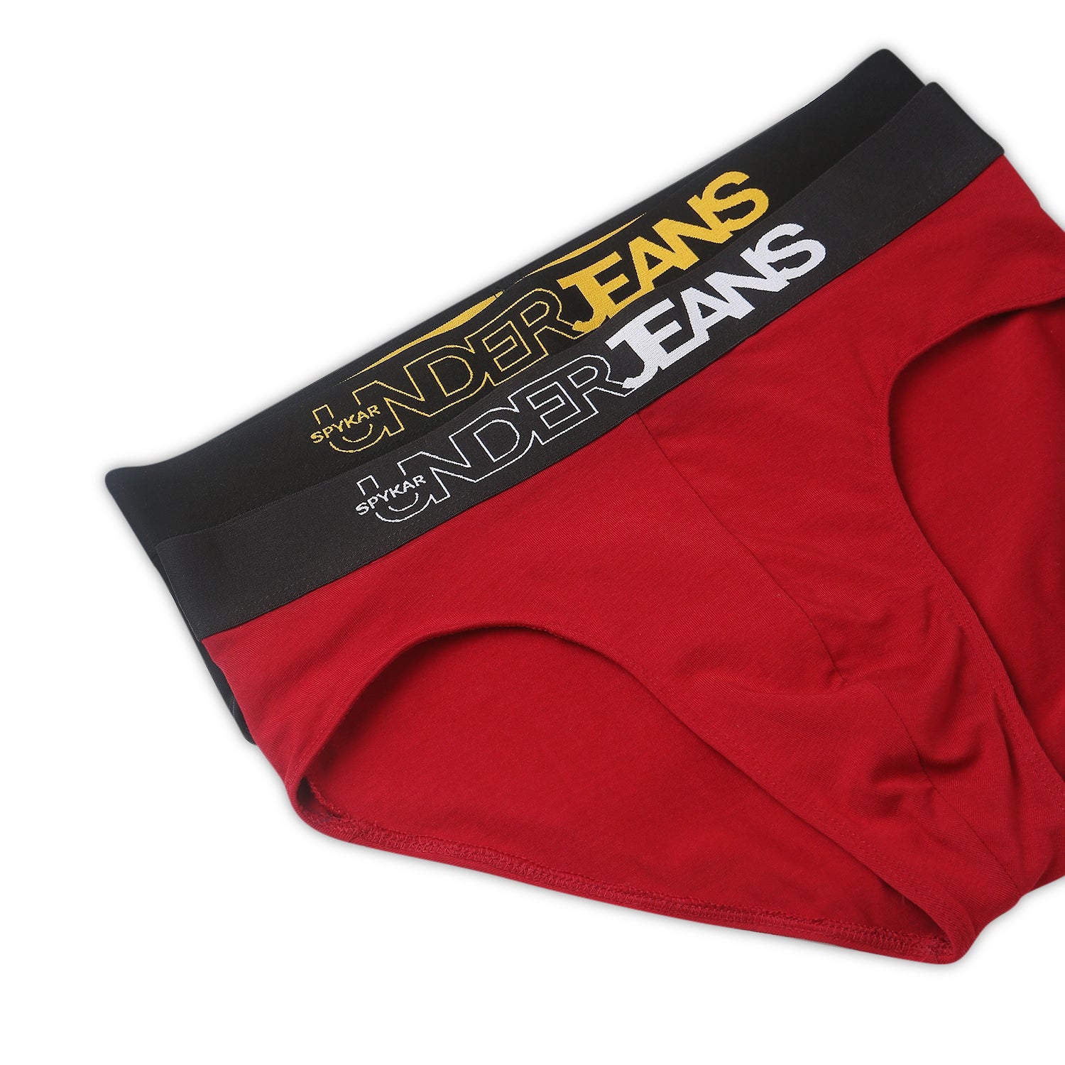 Underjeans Pack Of 2 Solid Regular Fit Briefs