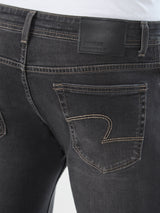 Men Kano Jeans Slim Fit Charcoal Black Mid Rise