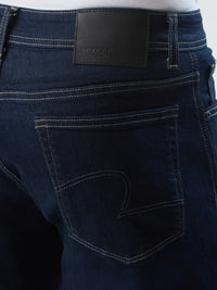 Men Jeans Comfort Fit Raw Blue Mid Rise