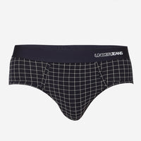 Underjeans Dark Grey Check Ultrasoft Brief