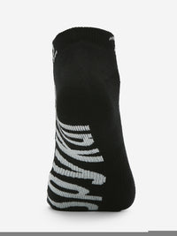 Pack Of 2 White Black Solid Mens Ankle Length Socks