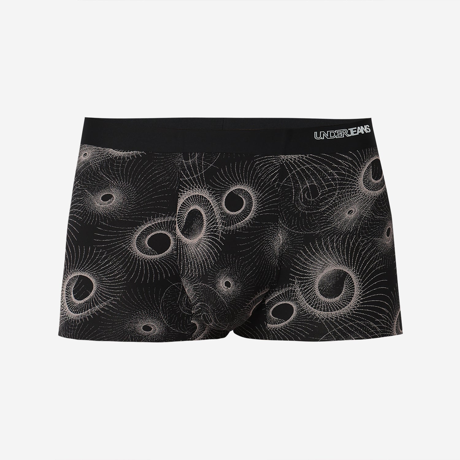 Underjeans Black Grey Regular Fit Ultrasoft Trunk