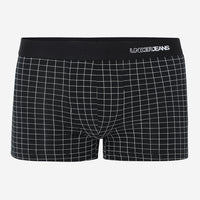Underjeans Dark Grey Check Ultrasoft Trunk