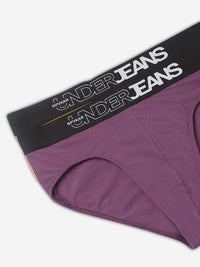 Underjeans Pack Of 2 Solid Regular Fit Briefs