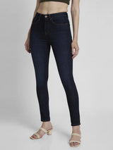 Women Alexa Jeans Super Skinny Fit Dark Blue High Rise