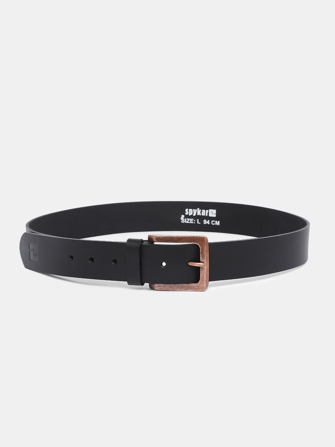 Spykar Men Black Leather Belt