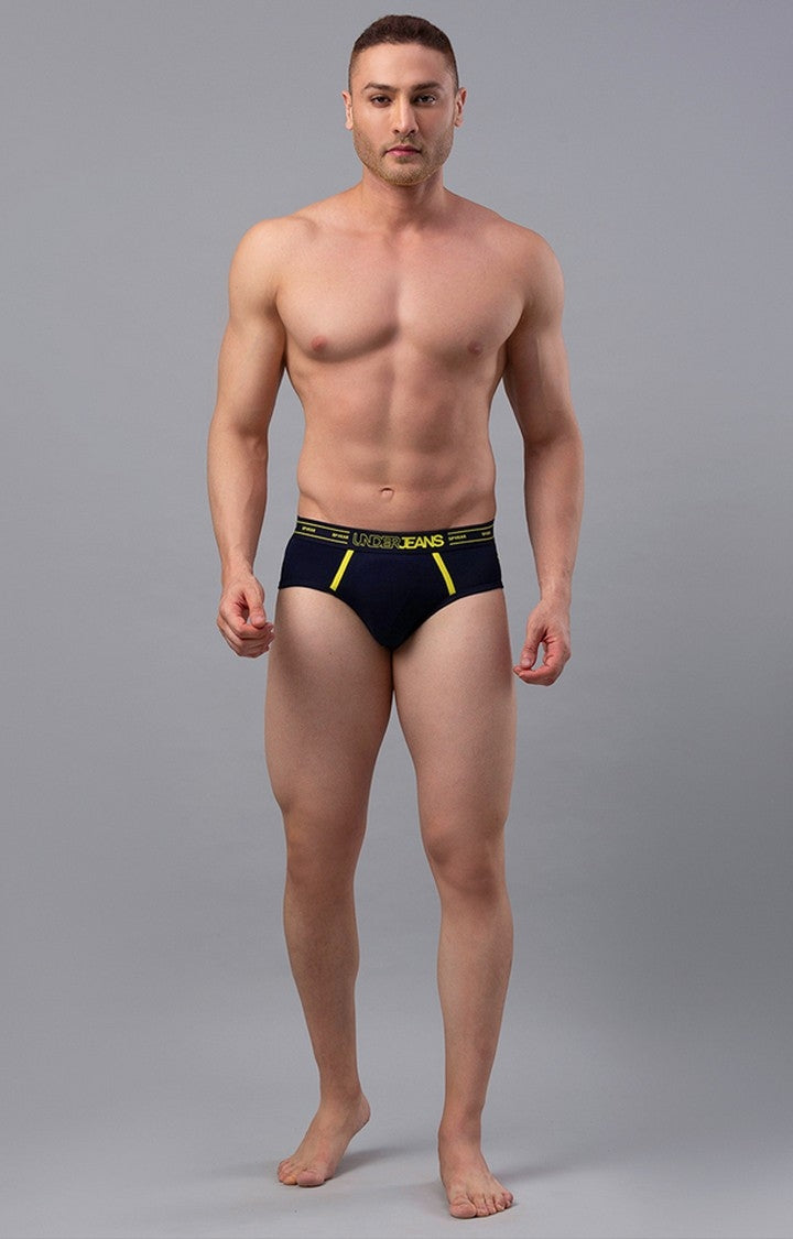 Underjeans by Spykar Men Premium Navy Brief