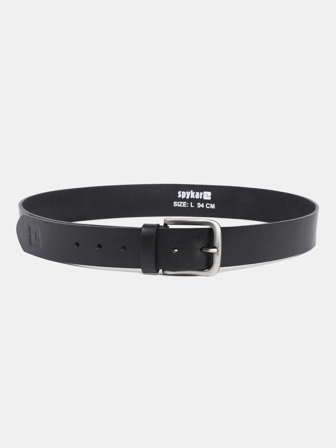 Spykar Men Black Leather Belt