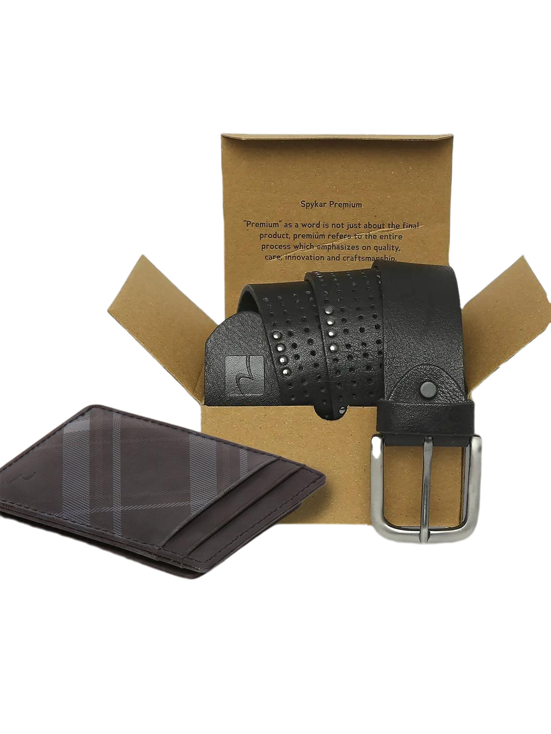 SPYKAR Men Leather Wallet & Belt Combo