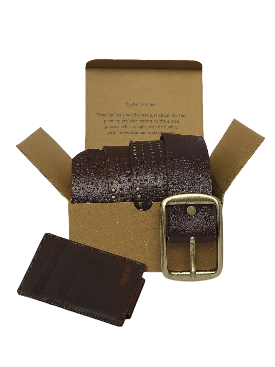 SPYKAR Men Leather Wallet & Belt Combo