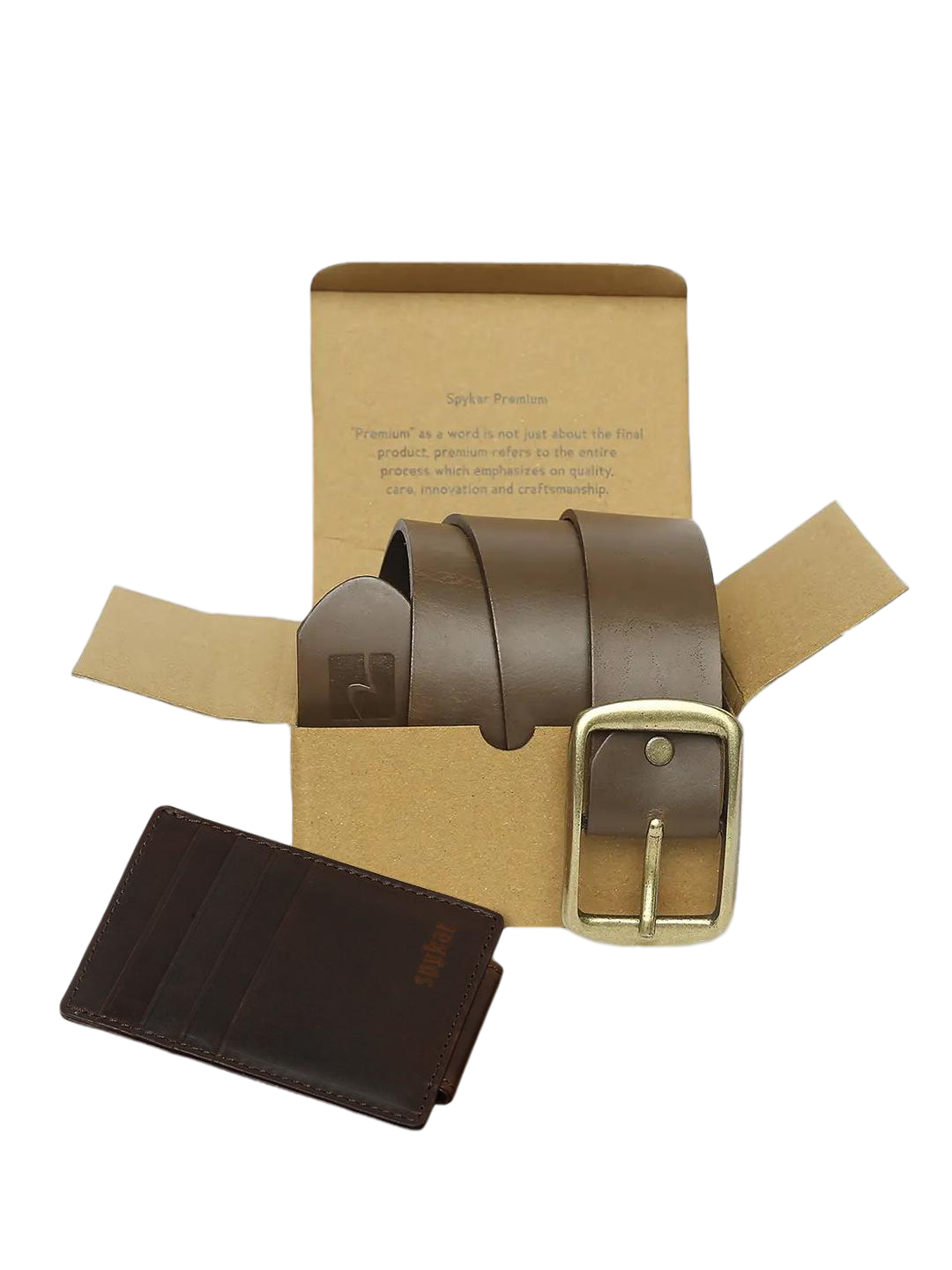 SPYKAR Men Leather Wallet & Belt Combo