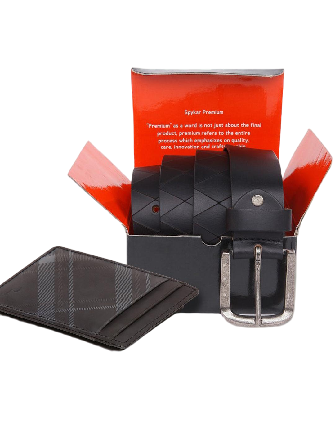 SPYKAR Men Leather Wallet & Belt Combo