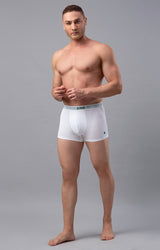 Underjeans Pack Of 2 White Regular Fit Trunks