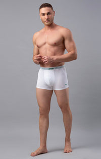 Underjeans Pack Of 2 White Regular Fit Trunks