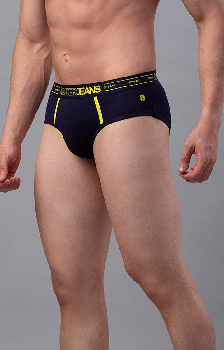 Underjeans by Spykar Men Premium Navy Brief