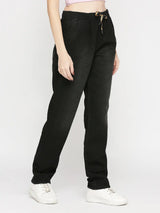 Women Bella Jeans Straight Fit Black High Rise