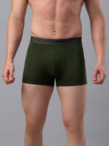 Underjeans Olive Cotton Blend Trunk