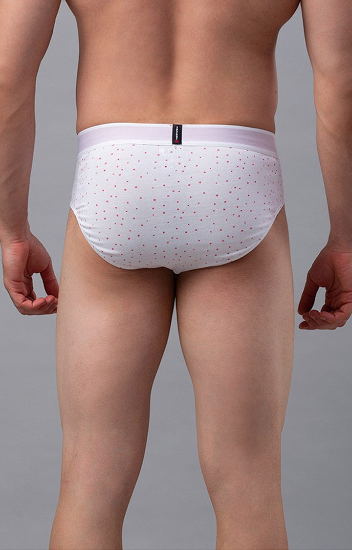 Underjeans by Spykar Men White Regular Fit Briefs (Pack of 2)