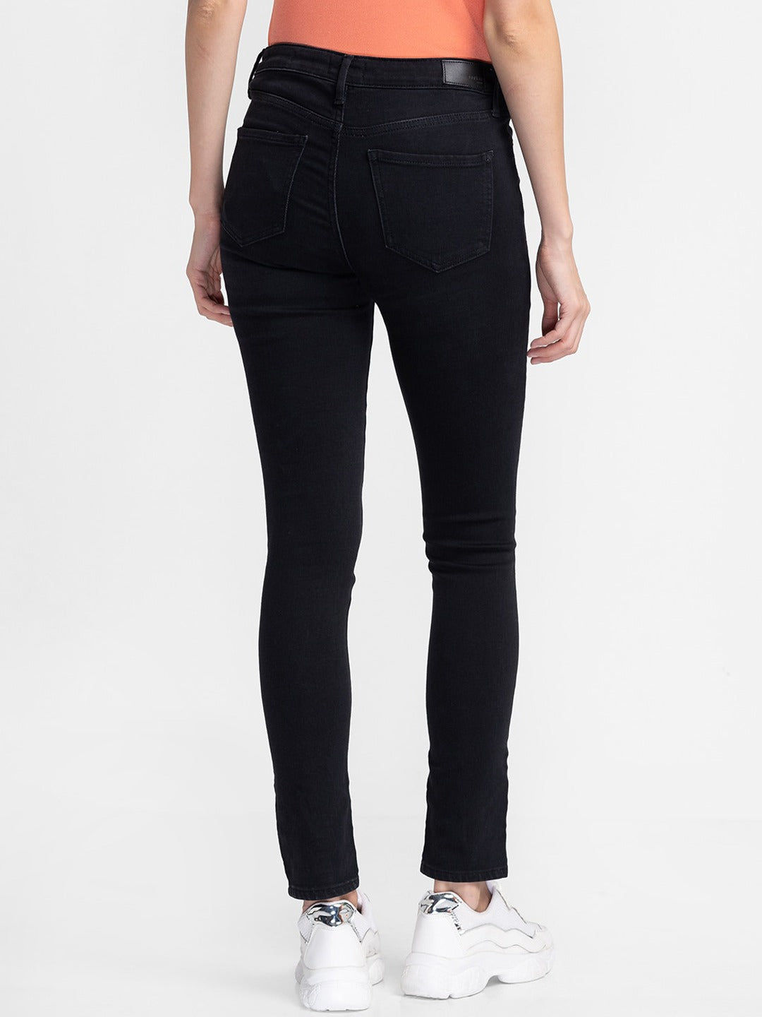 Spykar Women Black Skinny Fit Jeans