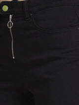 Women Elissa Jeans Boot Cut Fit Black High Rise