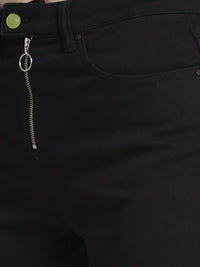 Women Elissa Jeans Boot Cut Fit Black High Rise